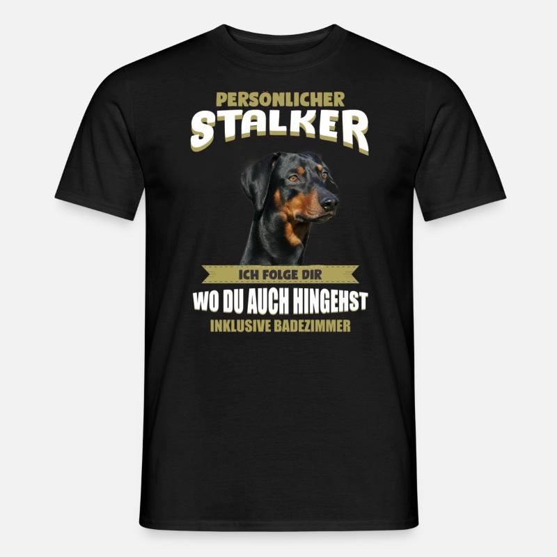 Deutscher Pinscher Geschenkidee - Pinscher - Männer T-Shirt - Schwarz