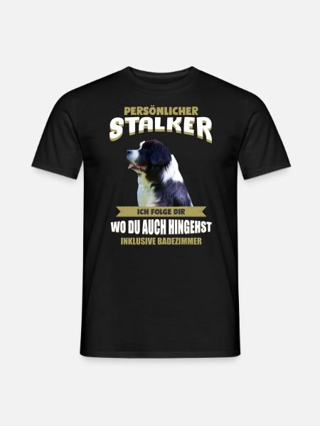 Landseer - Landseer Hund - Männer T-Shirt - Schwarz