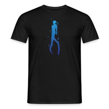 Apnoetauchen nur einmal Luftholen - Männer T-Shirt - Schwarz - Vorne - AI Model Male 178 light (178cm)