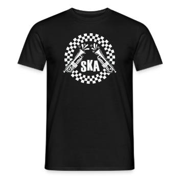 Ska Trumpet Old School Jazz Music Style - Men's T-Shirt - black - Front - AI Model Male 178 light (178cm)
