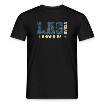 Las Vegas Nevada Bundesstaat Amerika USA - Männer T-Shirt - Schwarz - Vorne - AI Model Male 178 light (178cm)