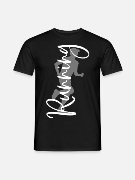 Running Sport Run Fitness Jogging Jogger Runners - Men's T-Shirt - black
