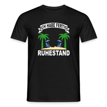 Ich habe fertig ruhestand - Männer T-Shirt - Schwarz - Vorne - AI Model Male 178 light (178cm)