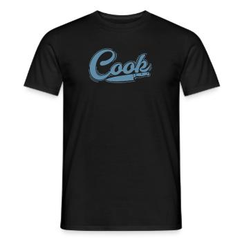Cuisinez dans la cuisine avec couteau cuisine - T-shirt homme - noir - Devant - AI Model Male 178 light (178cm)