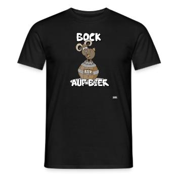 Bock auf Bier - tierischen Durst - - Männer T-Shirt - Schwarz - Vorne - AI Model Male 178 light (178cm)