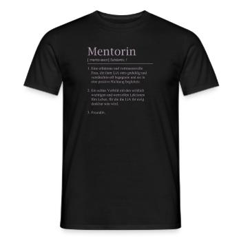 LiA Mentorin Geschenk Definition - Männer T-Shirt - Schwarz - Vorne - AI Model Male 178 light (178cm)