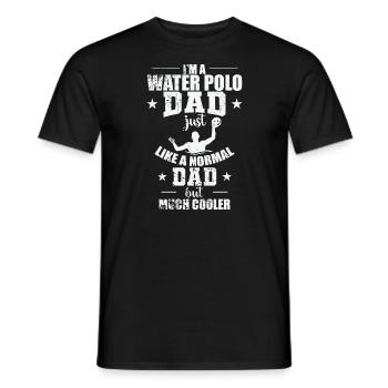 Water Polo Dad Is much cooler Wasserball - Männer T-Shirt - Schwarz - Vorne - AI Model Male 178 light (178cm)