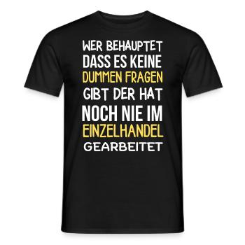 Einzelhandelskaufmann Verkäufer im Einzelhandel - Männer T-Shirt - Schwarz - Vorne - AI Model Male 178 light (178cm)