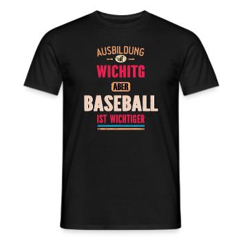Lustiges Sprüche Design Baseball Cooler Spruch - Männer T-Shirt - Schwarz - Vorne - AI Model Male 178 light (178cm)