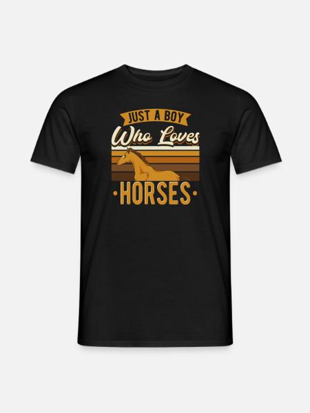 Horse Lover Horseback Riding Equestrian - Men's T-Shirt - black