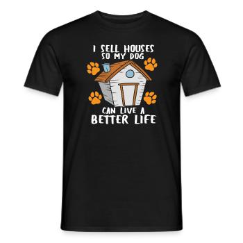 Makler Immobilienmakler - Männer T-Shirt - Schwarz - Vorne - AI Model Male 178 light (178cm)