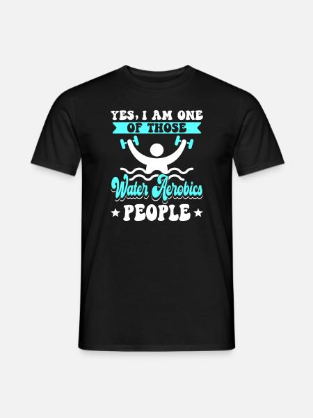Aquagym Personnes I Aquagym I Aqua - T-shirt homme - noir