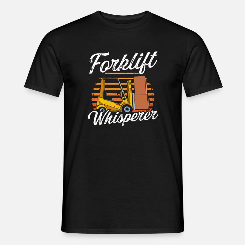 Gabelstapler Staplerfahrer - Männer T-Shirt - Schwarz