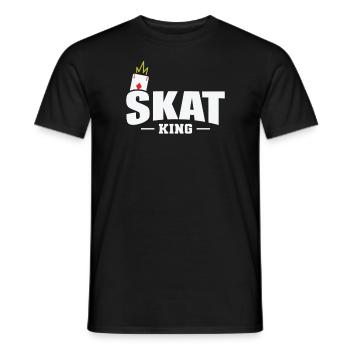 Skat King Kartenspiel Reizen Spielkarten - Männer T-Shirt - Schwarz - Vorne - AI Model Male 178 light (178cm)