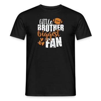 little Brother biggest Fan Amerika Sport - Männer T-Shirt - Schwarz - Vorne - AI Model Male 178 light (178cm)