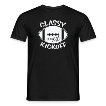 Classy Kickoff Football Amerika Sport - Männer T-Shirt - Schwarz - Vorne - AI Model Male 178 light (178cm)