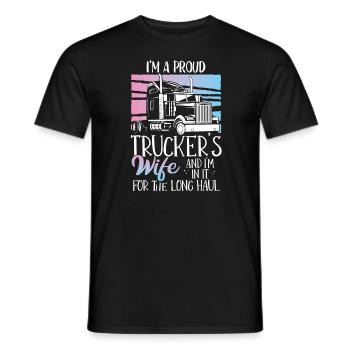 LKW Fahrer Lastwagenfahrer - Männer T-Shirt - Schwarz - Vorne - AI Model Male 178 light (178cm)