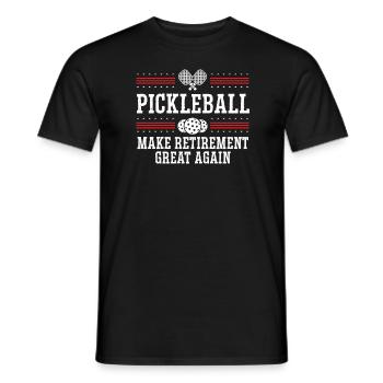 Pickleball Retirement Pickleball Gift - Men's T-Shirt - black - Front - AI Model Male 178 light (178cm)