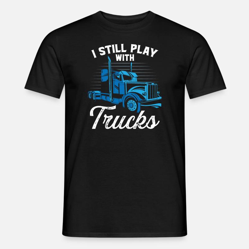 Lastwagenfahrer Geschenk - Männer T-Shirt - Schwarz