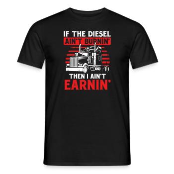 Fernfahrer LKW Fahrer Lastwagenfahrer - Männer T-Shirt - Schwarz - Vorne - AI Model Male 178 light (178cm)