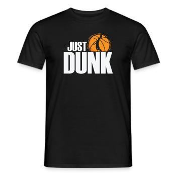 Just Dunk Basketball Amerika USA Fans - Männer T-Shirt - Schwarz - Vorne - AI Model Male 178 light (178cm)