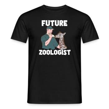 Zookeeper Zoo Future Zoologist - Men's T-Shirt - black - Front - AI Model Male 178 light (178cm)