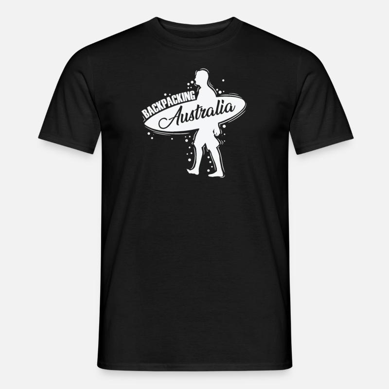 Backbacking Australia Outback Adventure - Men's T-Shirt - black