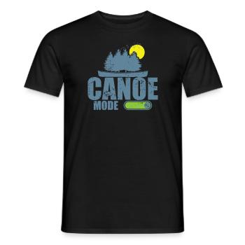 Canoe Mode On Kayak Paddle Boat Canoeing - Men's T-Shirt - black - Front - AI Model Male 178 light (178cm)