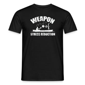Weapon of Stress Reduction Kayak Paddle Boat - Men's T-Shirt - black - Front - AI Model Male 178 light (178cm)