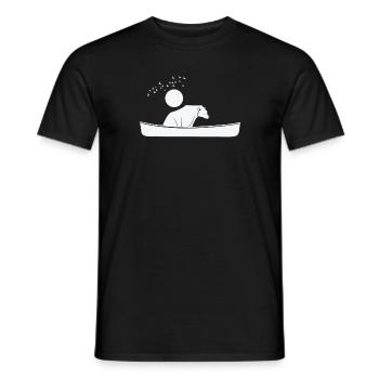 Kayak Bateau Paddle Bateau Sports Nautiques Canoë - T-shirt homme - noir - Devant - AI Model Male 178 light (178cm)