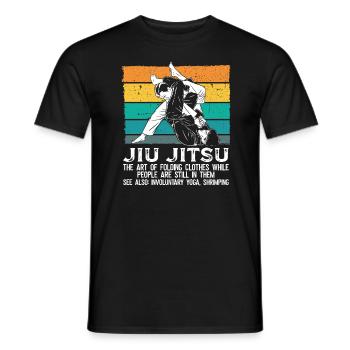 Grappling Brésilien JiuJitsu BJJ Cadeaux - T-shirt homme - noir - Devant - AI Model Male 178 light (178cm)