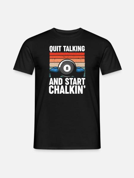 Billard Geschenk - Männer T-Shirt - Schwarz
