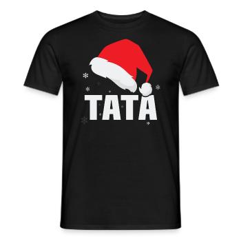 Noël Tata, Noël cadeau Tata - T-shirt homme - noir - Devant - AI Model Male 178 light (178cm)