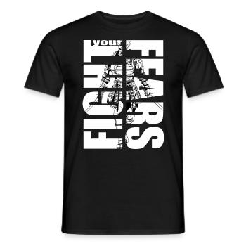 Samurai Krieger Kampfsport Kampfkunst - Männer T-Shirt - Schwarz - Vorne - AI Model Male 178 light (178cm)