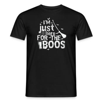 Je suis juste ici pour l’Halloween du Boo - T-shirt homme - noir - Devant - AI Model Male 178 light (178cm)