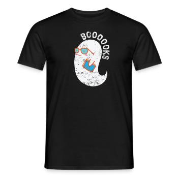 Boooooook’s Ghosts à Halloween Custom - T-shirt homme - noir - Devant - AI Model Male 178 light (178cm)