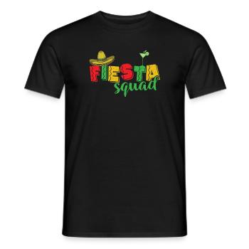 Fiesta Squad Holiday Mexico America - Men's T-Shirt - black - Front - AI Model Male 178 light (178cm)