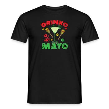 Drinko de Mayo Cinco de Mayo Party Mexico - Men's T-Shirt - black - Front - AI Model Male 178 light (178cm)