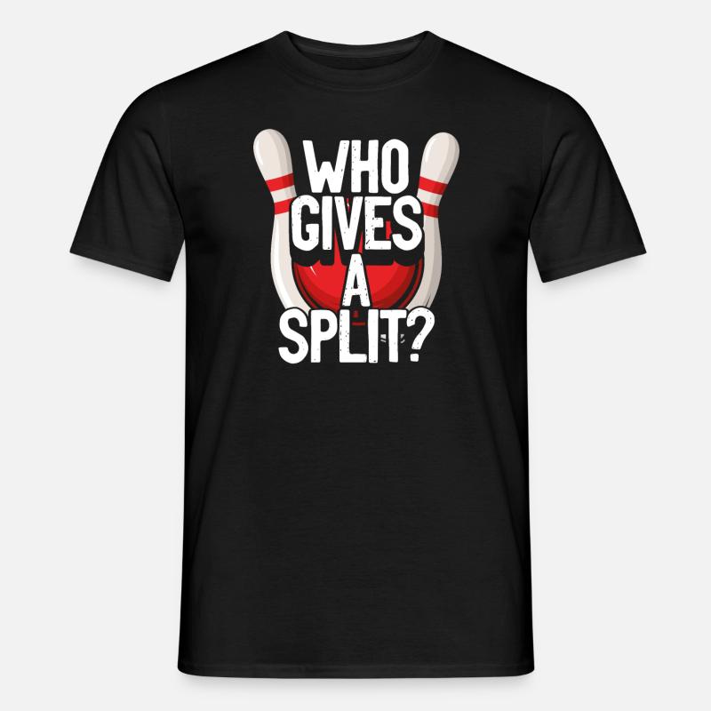 Qui donne un split bowling - T-shirt homme - noir