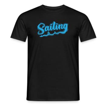 Sailing Segeln Boot Sport Wassersport - Männer T-Shirt - Schwarz - Vorne - AI Model Male 178 light (178cm)