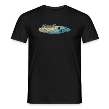 Surf Surfing Surfboard Water Sports - Men's T-Shirt - black - Front - AI Model Male 178 light (178cm)