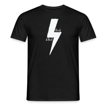 Rock 'n' Roll Gitarre Genre Musikstil - Männer T-Shirt - Schwarz - Vorne - AI Model Male 178 light (178cm)
