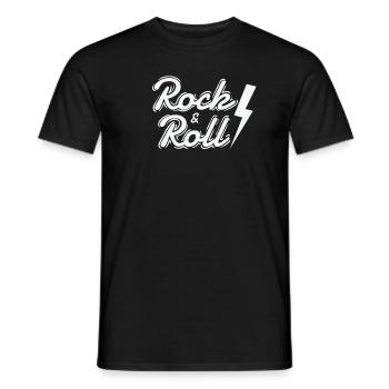 Rock & Roll Music Style Genre Guitar Rock Band - Men's T-Shirt - black - Front - AI Model Male 178 light (178cm)