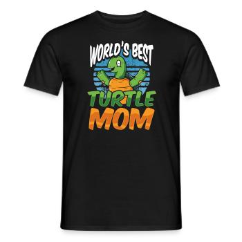 Turtle Mom Turtle Lover - Men's T-Shirt - black - Front - AI Model Male 178 light (178cm)