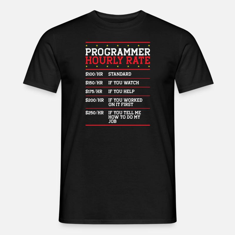 Programmierer Coder Code Computer - Männer T-Shirt - Schwarz
