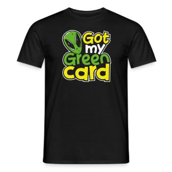 Sci-Fi Alien Raumschiff Alien - Männer T-Shirt - Schwarz - Vorne - AI Model Male 178 light (178cm)