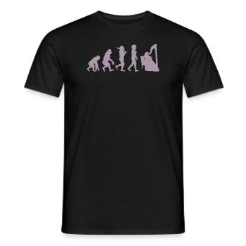 Music Harp Evolution for Women black - Men's T-Shirt - black - Front - AI Model Male 178 light (178cm)