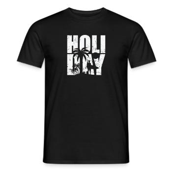 Vacances Vacances Loisirs Vacances Voyage - T-shirt homme - noir - Devant - AI Model Male 178 light (178cm)