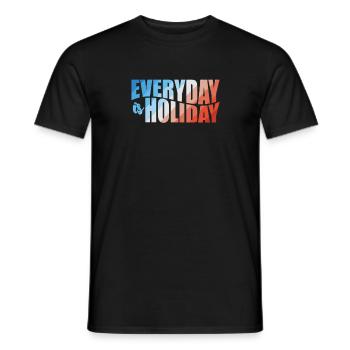 Everyday is Holiday Holiday Leisure Holidays - Men's T-Shirt - black - Front - AI Model Male 178 light (178cm)