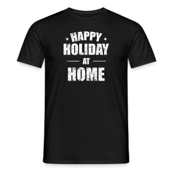 Joyeuses vacances à la maison Vacances Loisirs - T-shirt homme - noir - Devant - AI Model Male 178 light (178cm)